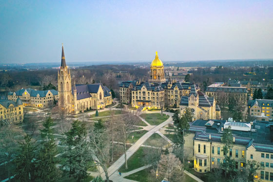 Aerial photo of South Bend